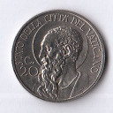 1935 - 20 centesimi Vaticano Pio XI San Paolo Fior di Conio RARA 2